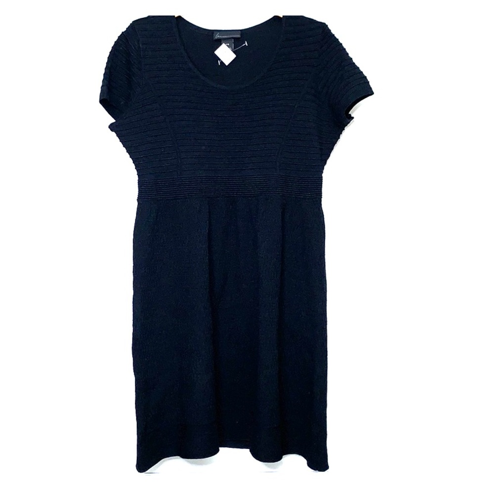 NWTs LANE BRYANT • Black LBD Knit Sweater Dress - Picture 1 of 6